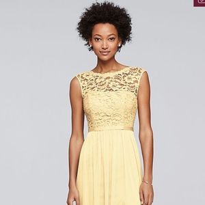 Davids bridal canary yellow dress